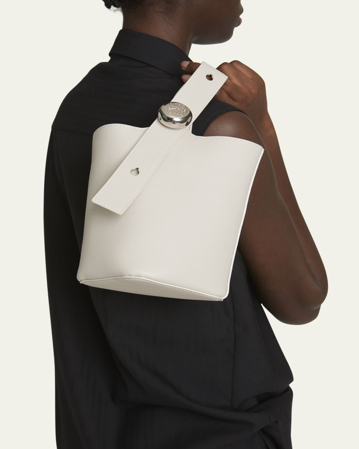 LOEWE Mini Pebble Leather Bucket Bag | Thumbnail 2