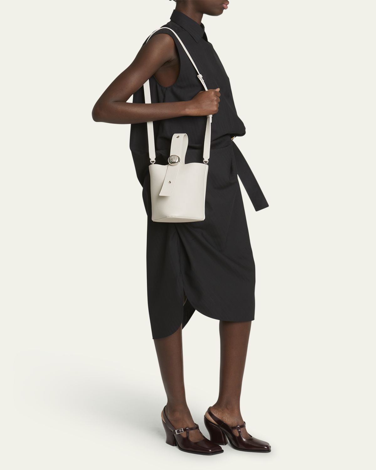 LOEWE Mini Pebble Leather Bucket Bag | Thumbnail 5