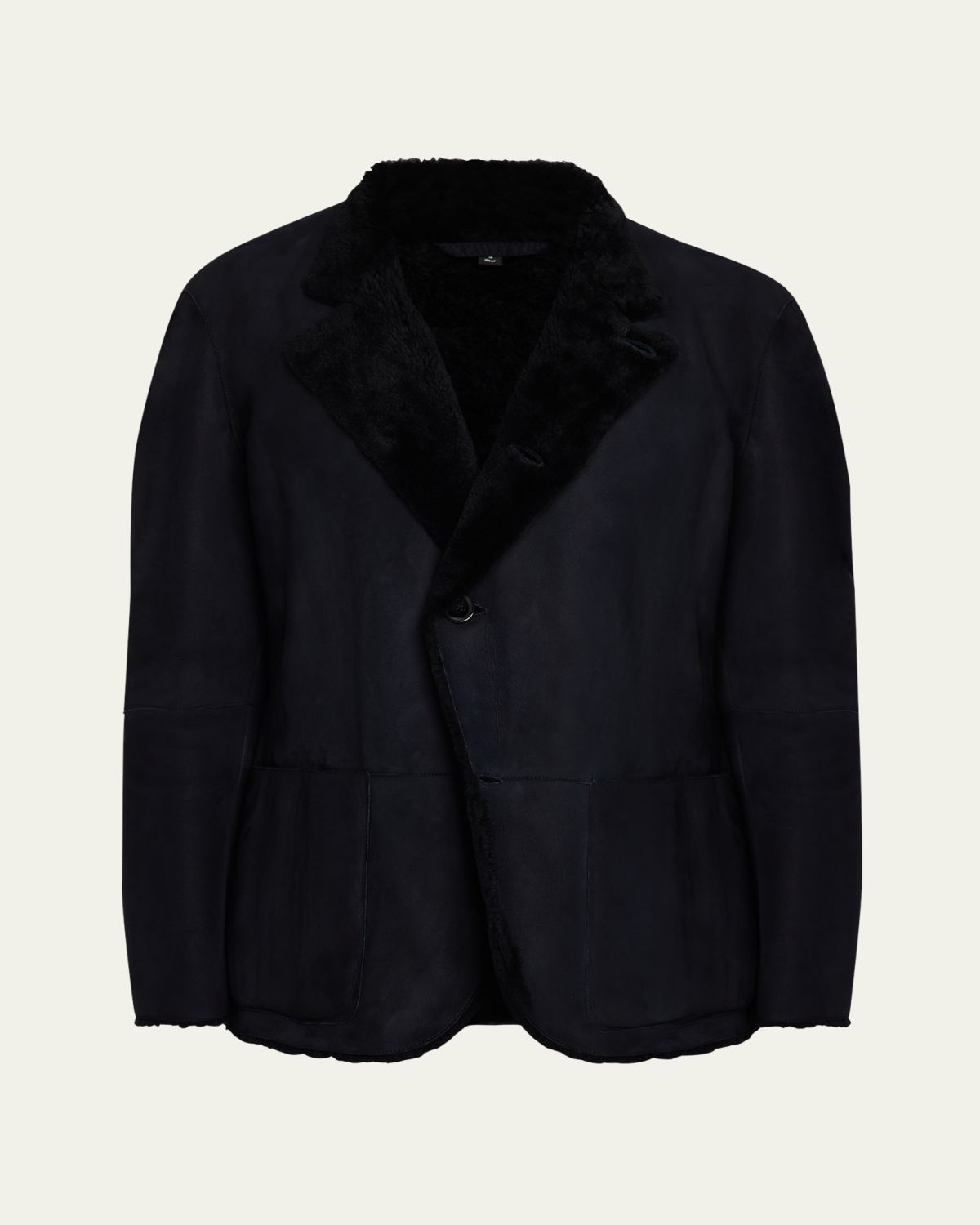 Giorgio Armani Men's Suede Shearling Jacket