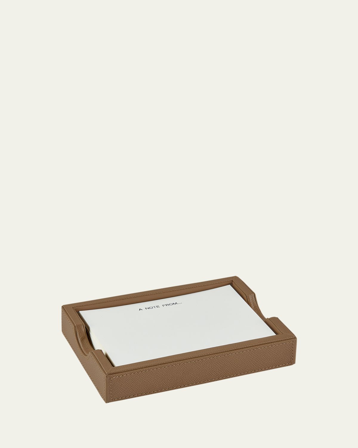 Graphic Image Leather Memo Tray with 100 "A Note From" Note Cards