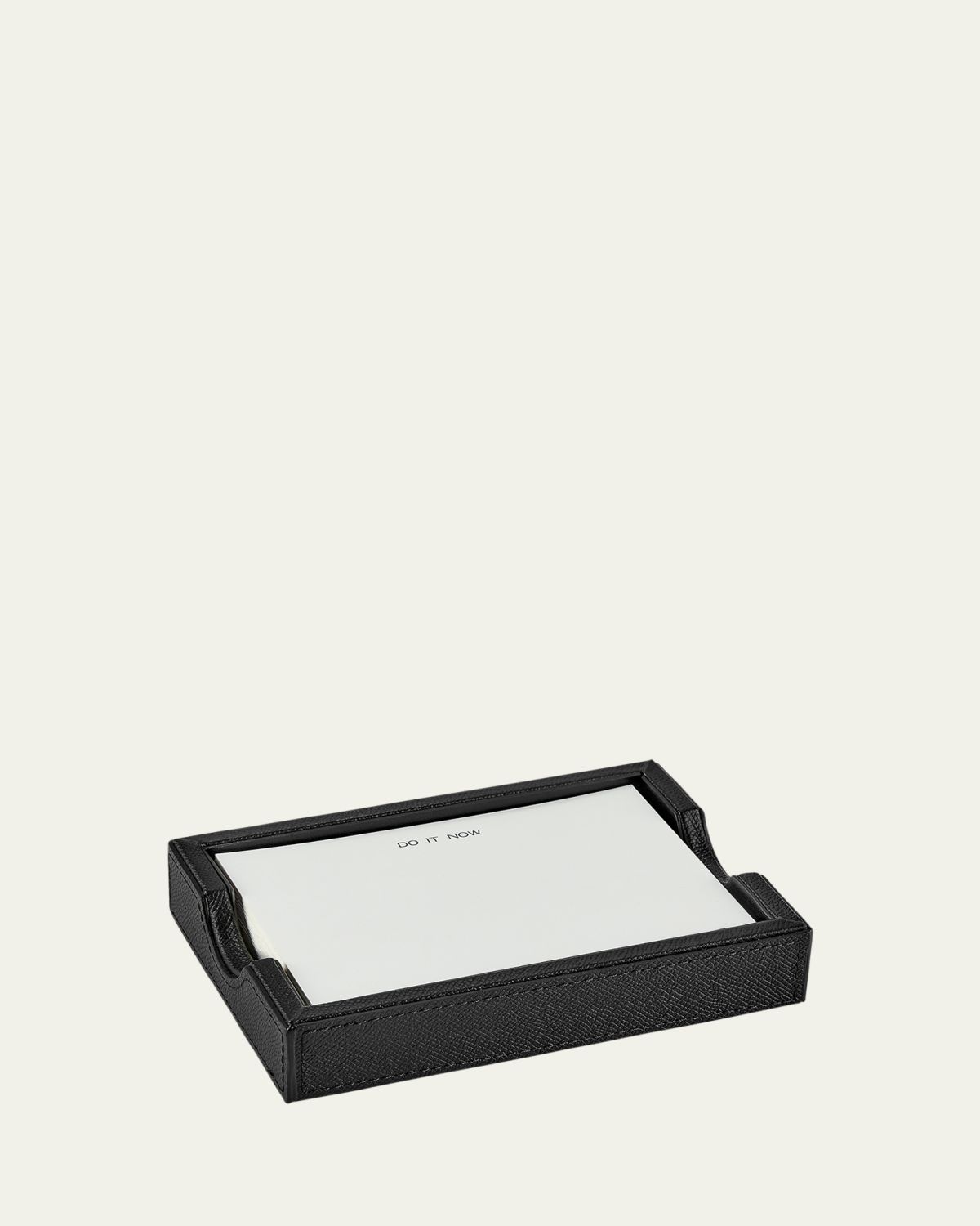 Graphic Image Leather Memo Tray with 100 "Do It Now" Note Cards
