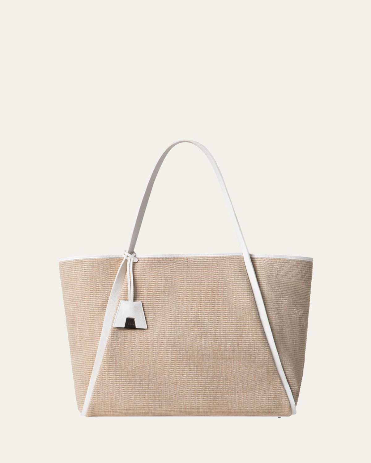 Akris Alex Raffia & Leather Tote Bag | Thumbnail 5