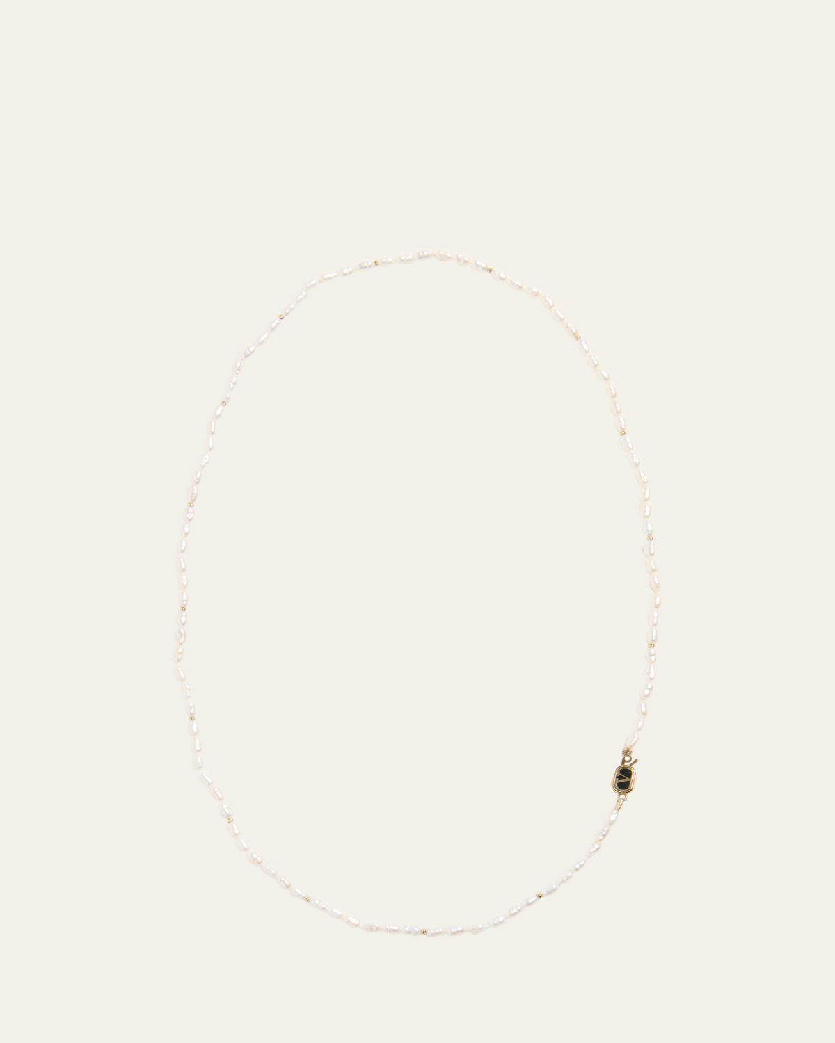 Valentino Garavani Men's Oval Pearl Necklace