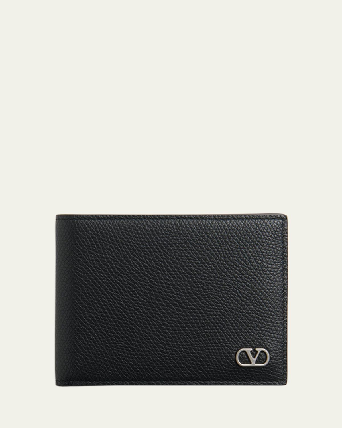 Valentino Garavani Men's Leather VLogo Bifold Wallet