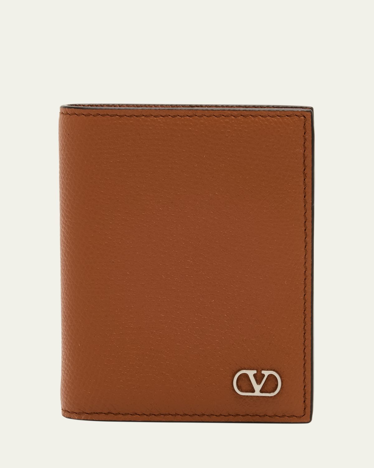 Valentino Garavani Men's VLogo Leather Bifold Card Holder