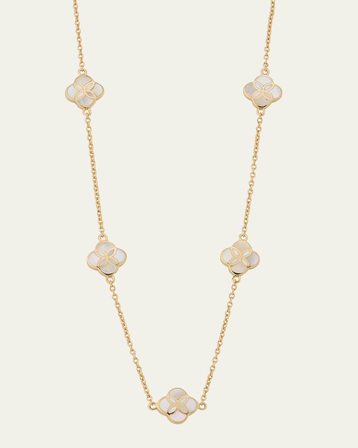 Jan Leslie Five Petal Gemstone Station Necklace | Thumbnail 5 Jan Leslie Five Petal Gemstone Station Necklace | Thumbnail 5