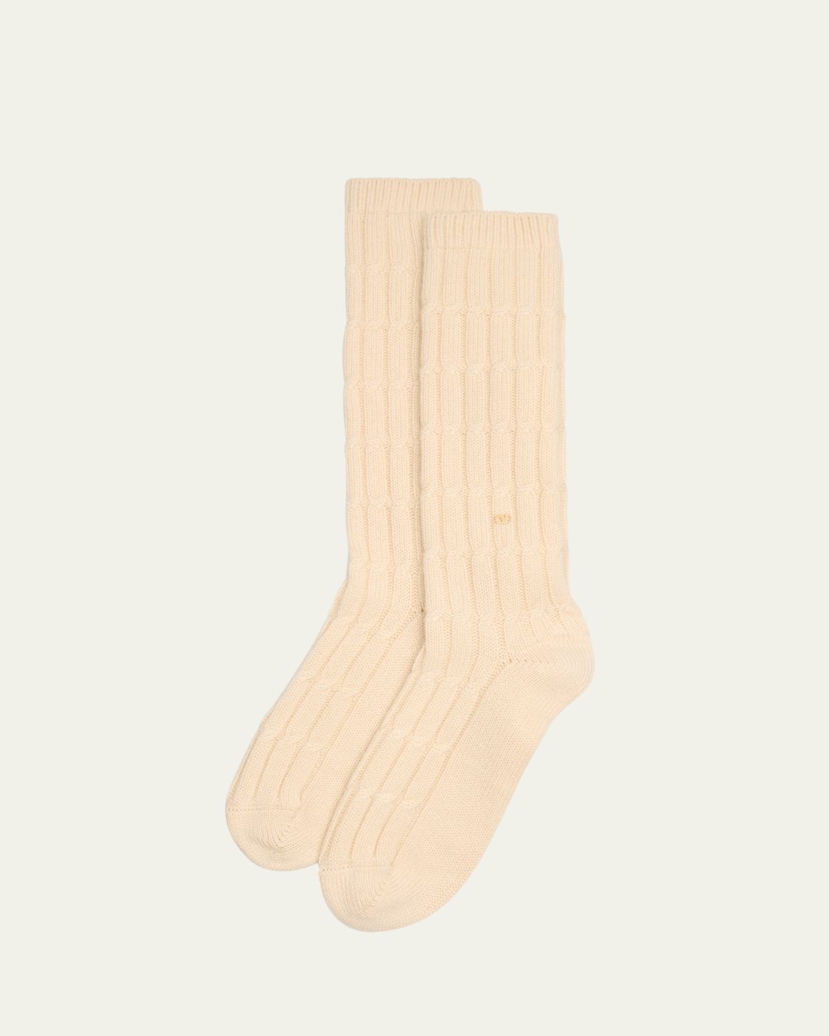 Valentino Garavani Men's Cashmere-Blend Crew Socks