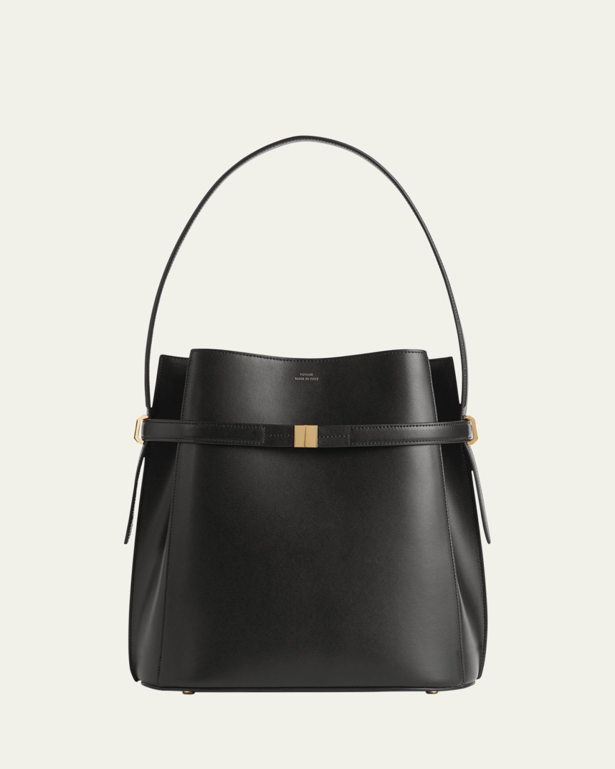 Toteme Belted Napa Leather Bucket Bag