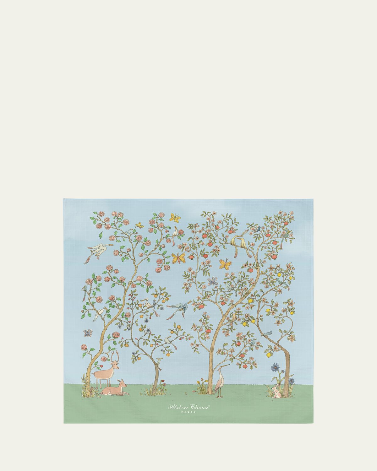 Atelier Choux Blue Bloom Blanket