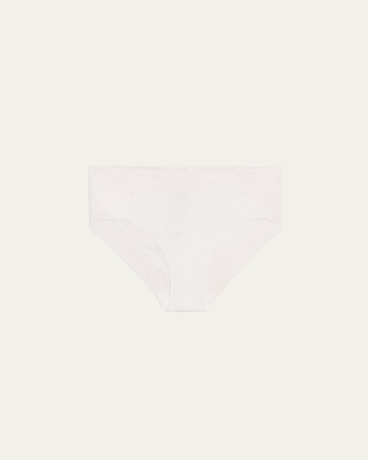 Hanro Cotton Delight Lace-Trim High-Cut Briefs