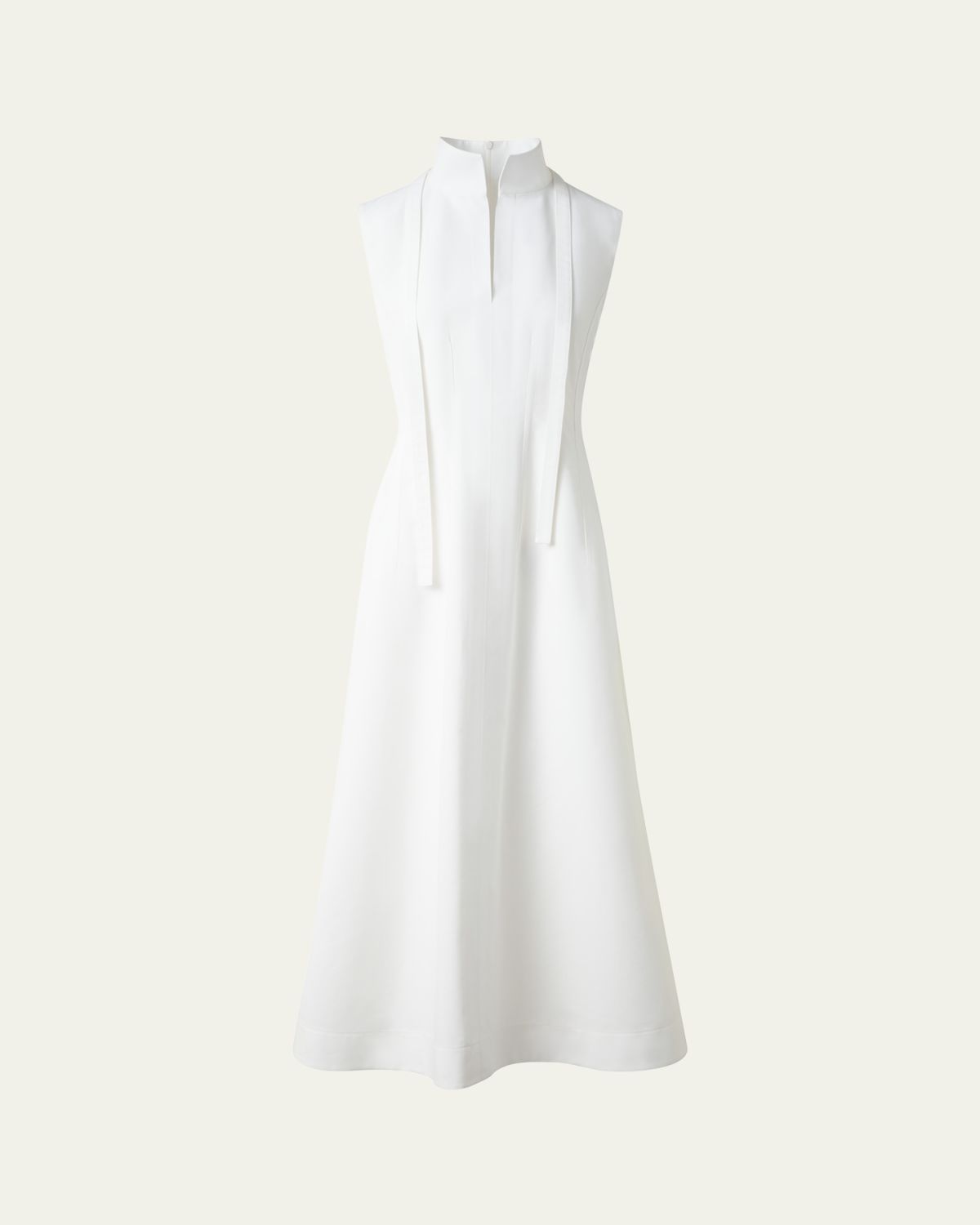 Akris Fit-and-Flare Cotton Midi Dress
