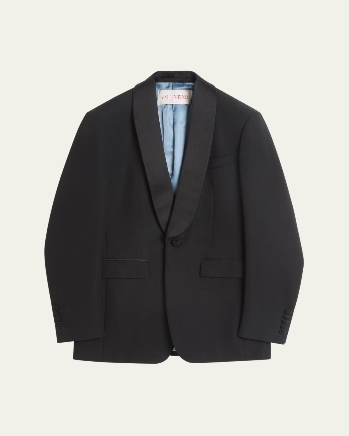 Valentino Garavani Men 's Grain de Poudre Shawl Sport Coat