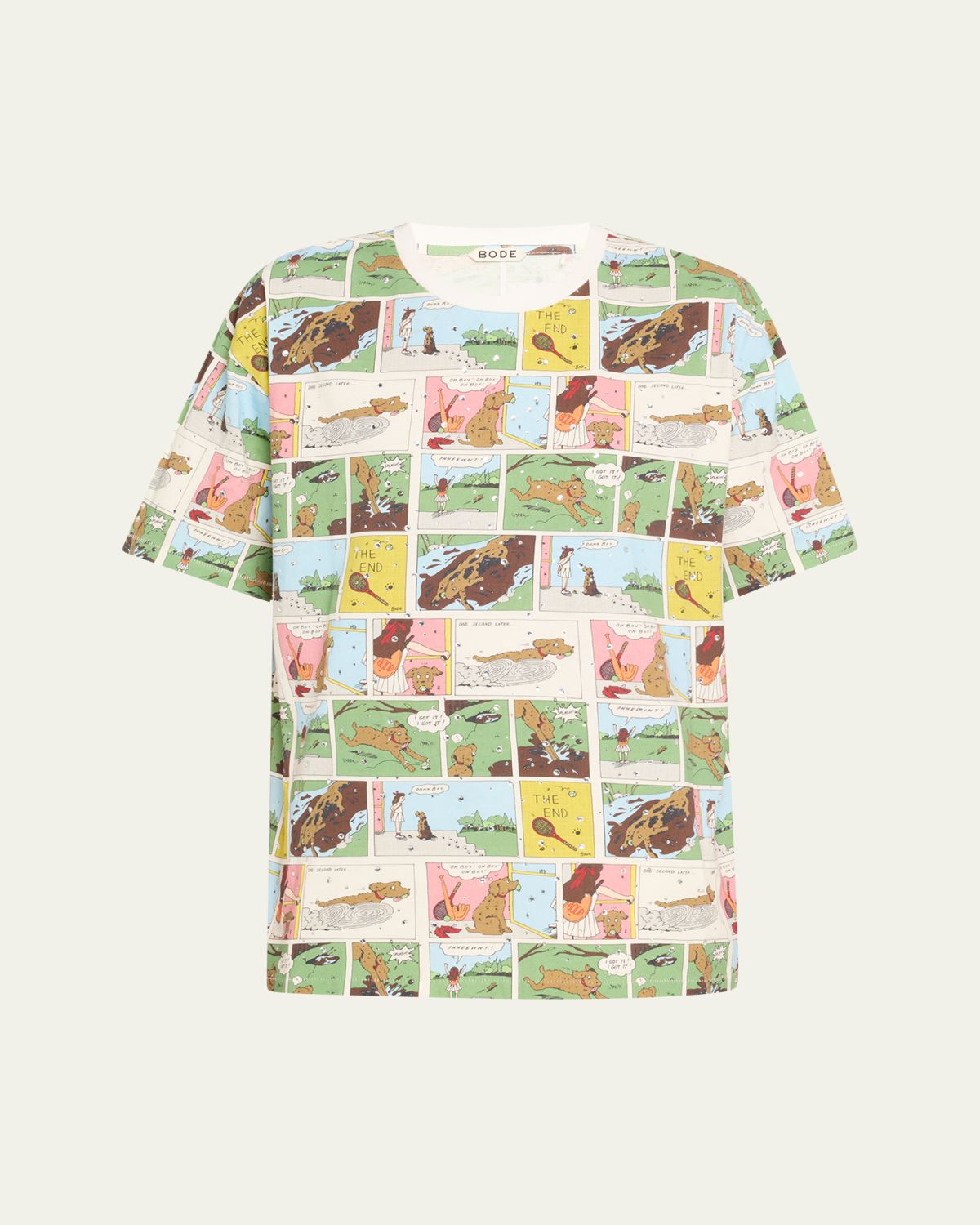 Bode Comic Strip Printed Tee