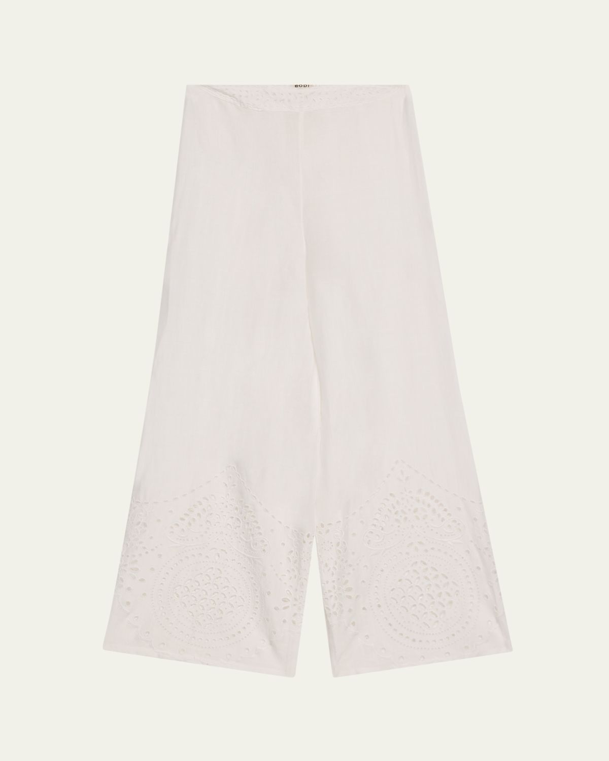 Bode Belvoir Broderie Anglaise Lace Pants