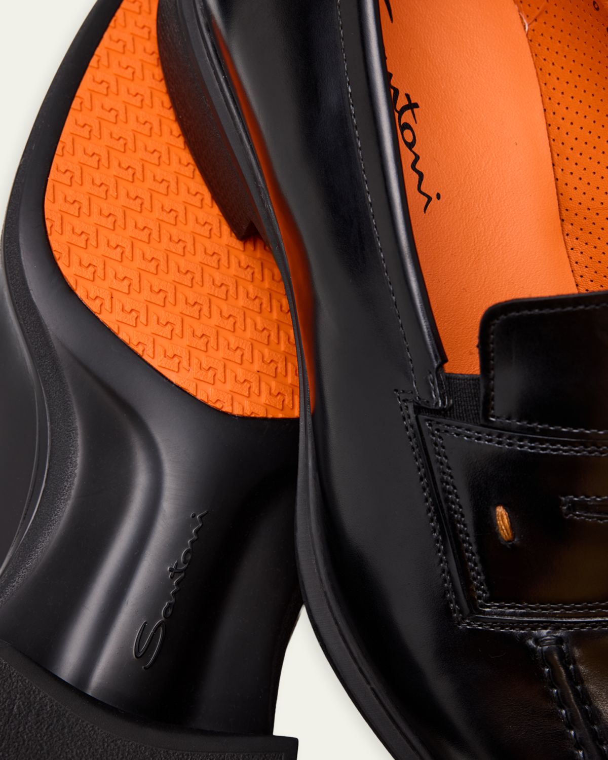Santoni Men's Easy Leather Penny Loafers | Thumbnail 5