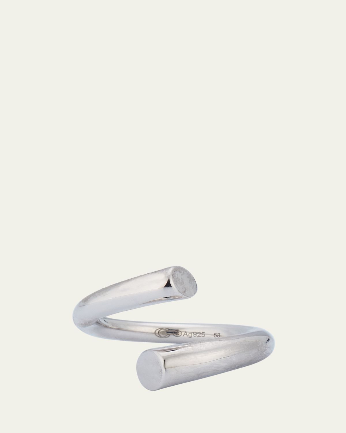 Charlotte Chesnais Biseau Ring Silver