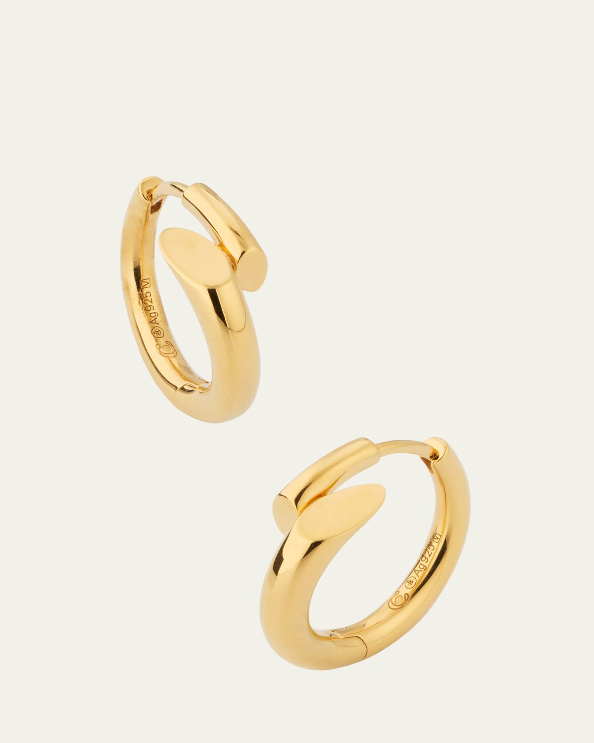 Charlotte Chesnais Creoles Biseau Hoop Earrings