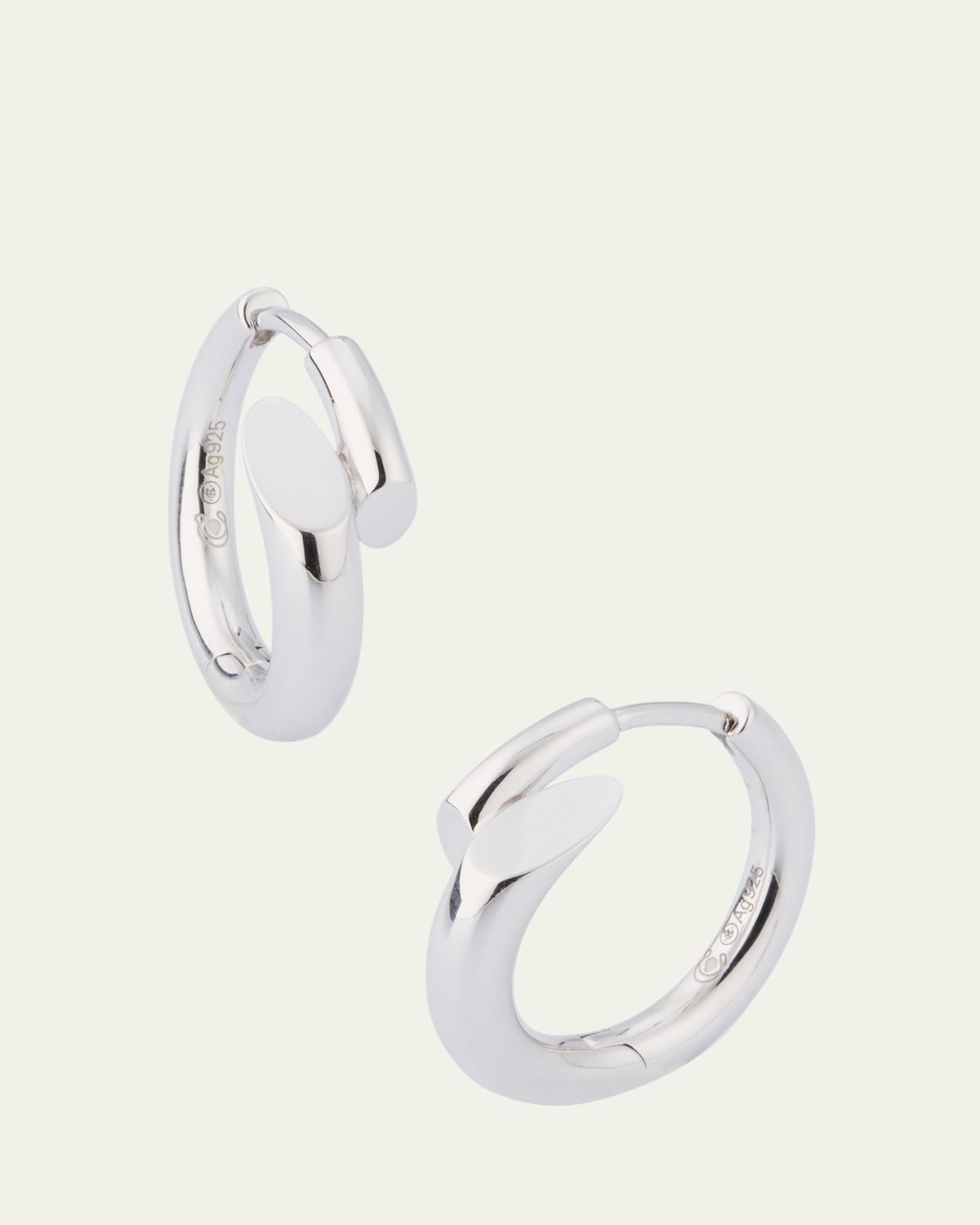 Charlotte Chesnais Creoles Biseau Hoop Earrings
