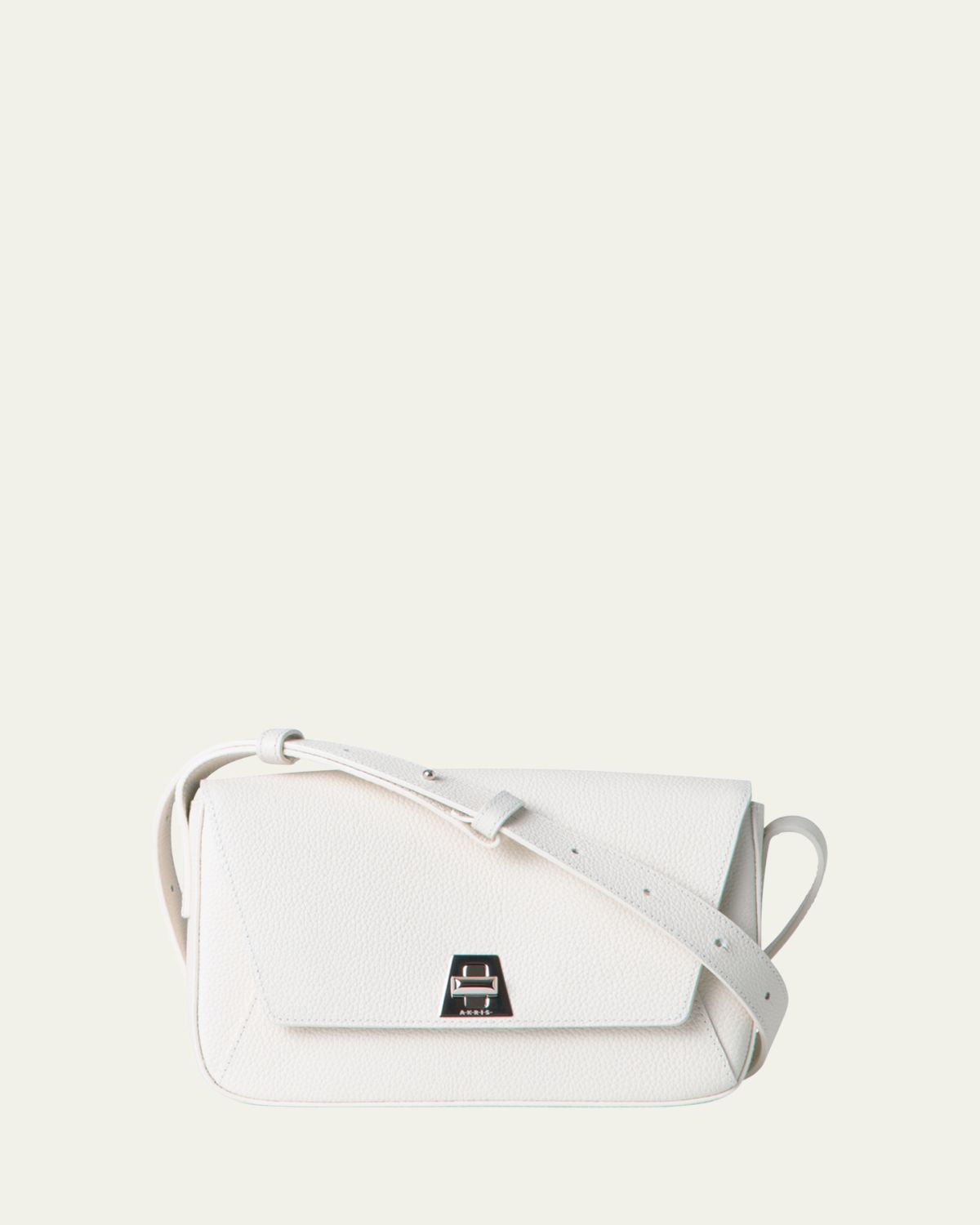 Akris Anouk Lite Flap Leather Crossbody Bag