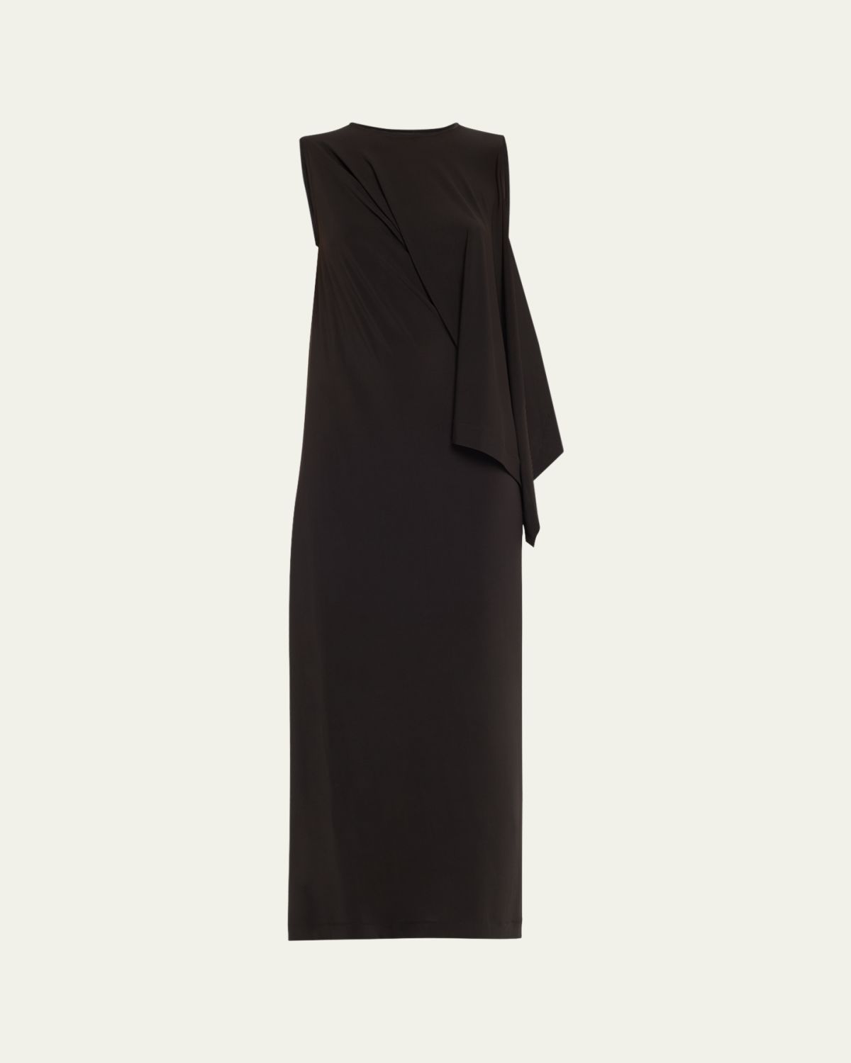 Issey Miyake Long Drape Jersey Dress