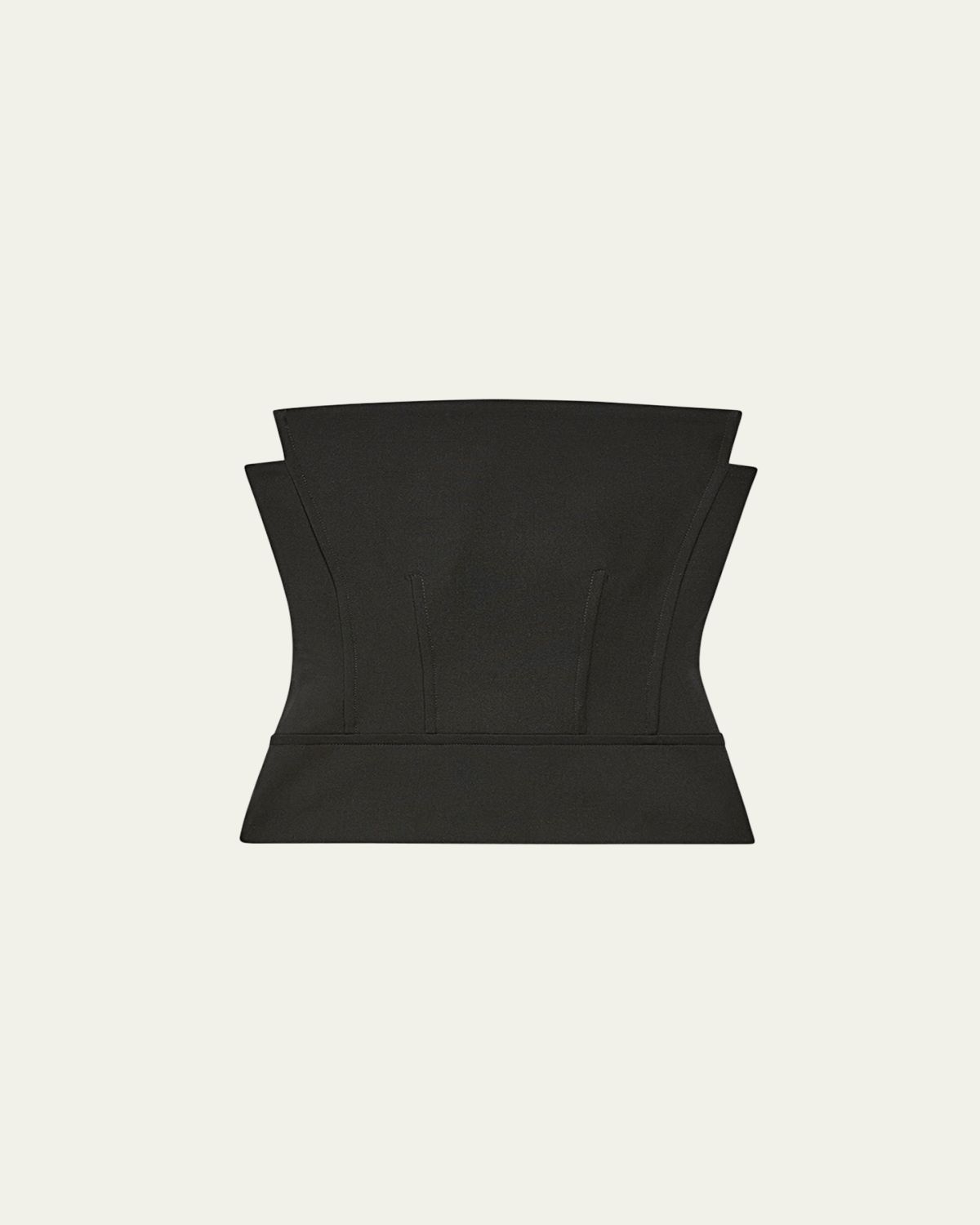 Another Tomorrow Architectural Strapless Wool Bustier