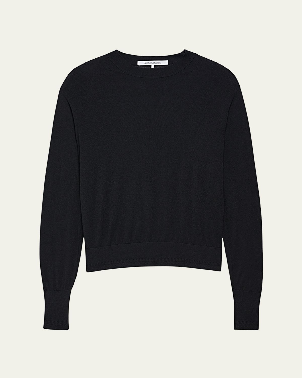 Another Tomorrow Featherweight Sheer Wool Sweater