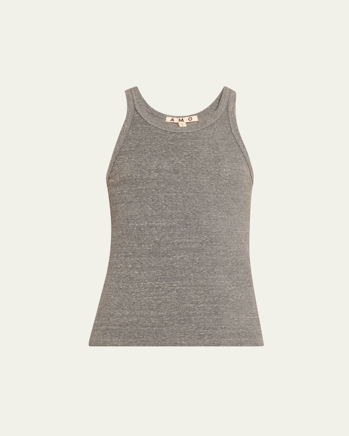 AMO Denim Long Ribbed Tank Top