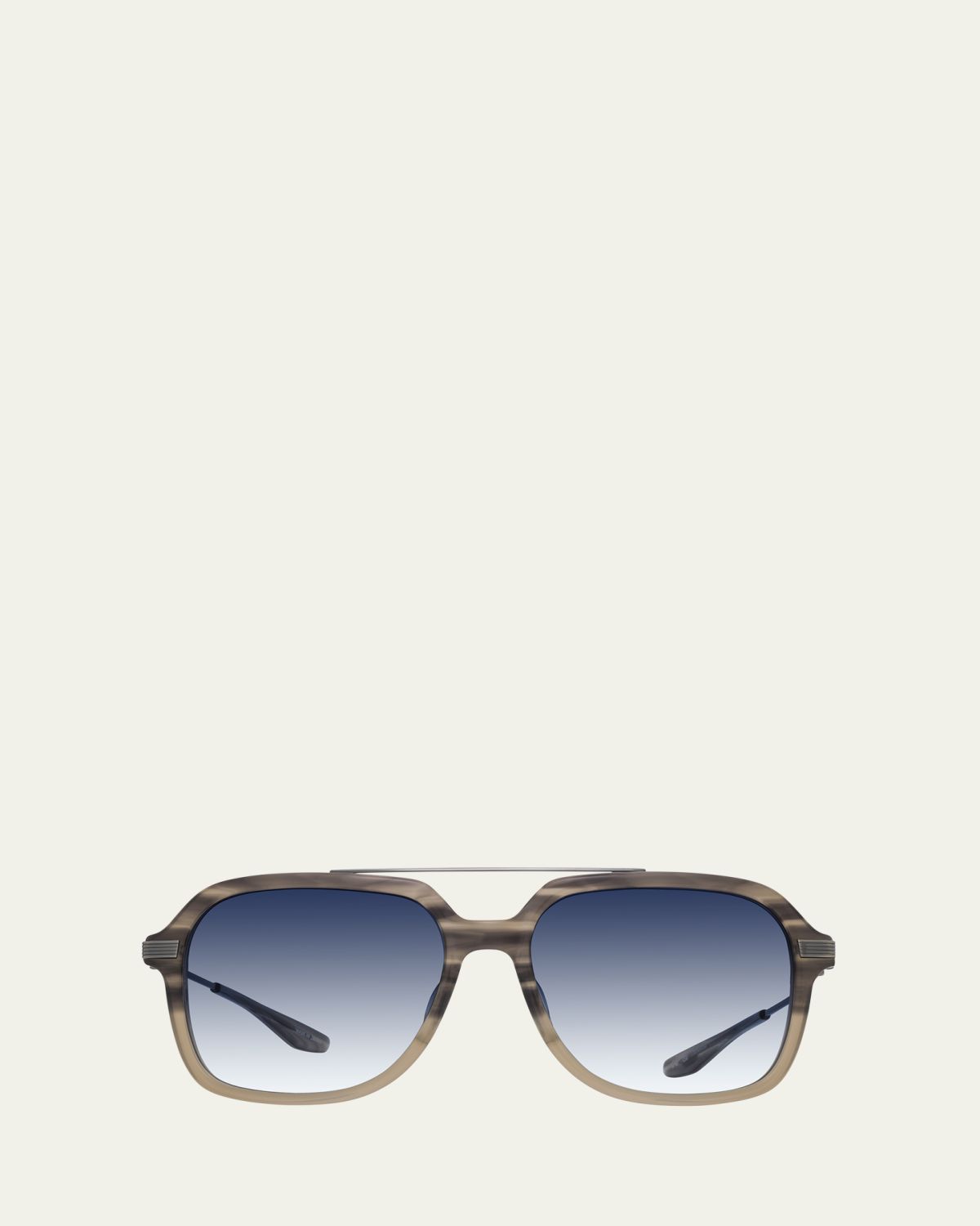 Barton Perreira D. Ellis Zyl & Titanium Aviator Sunglasses