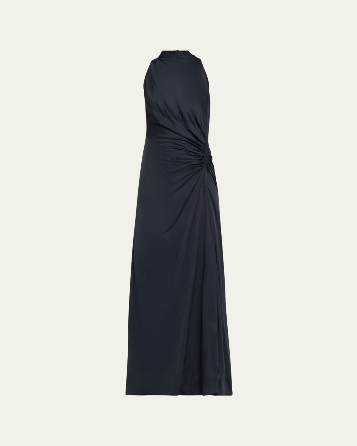 A.L.C. Inez Pleated High-Neck Gown