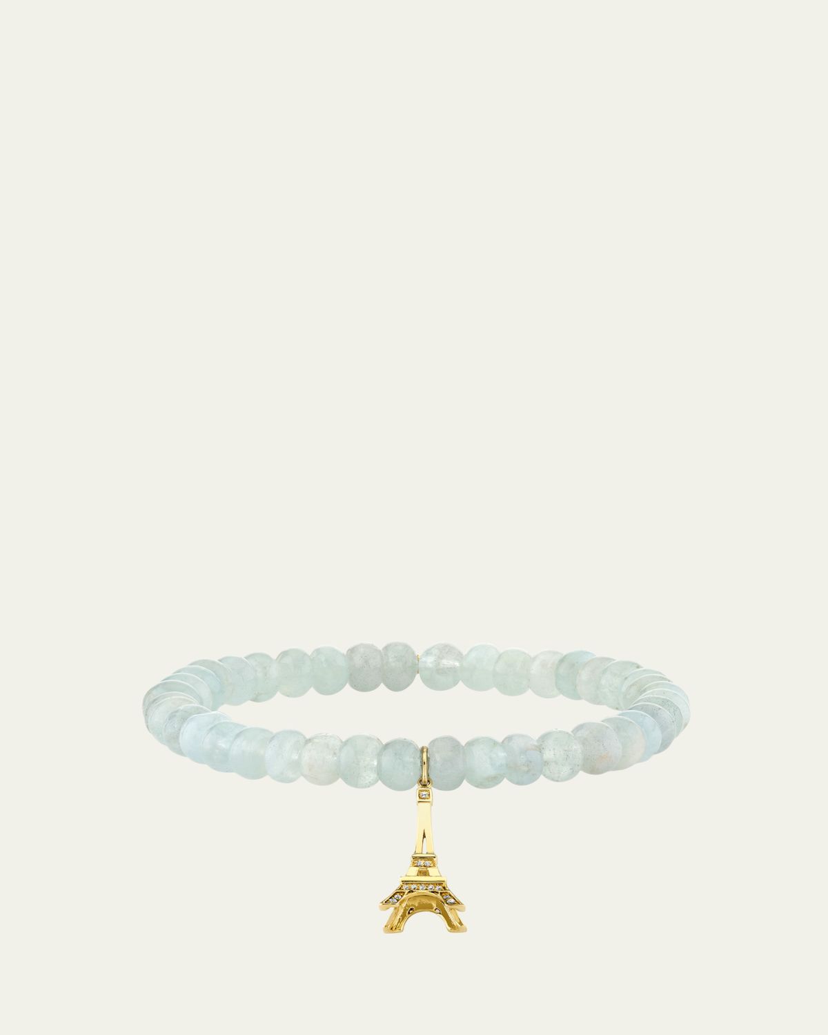 Sydney Evan 14K Yellow Gold Diamond Eiffel Tower Charm