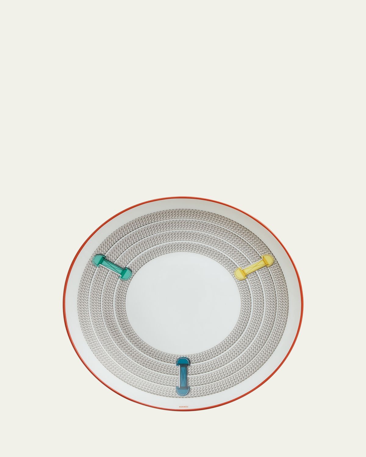 Hermes Tressages Equestres Dessert Plate