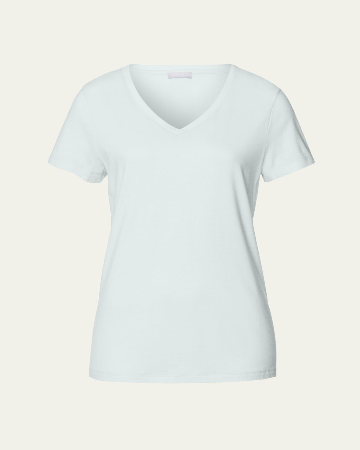 Hanro V-Neck Sleep and Lounge Cotton T-Shirt