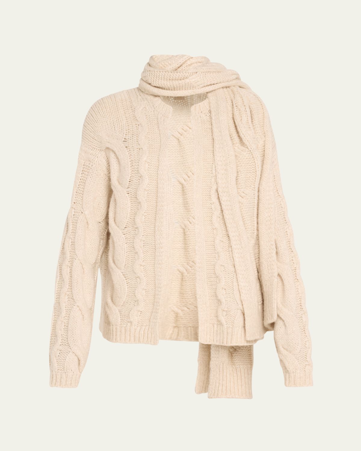Ramy Brook Agnes Cable-Knit Sweater