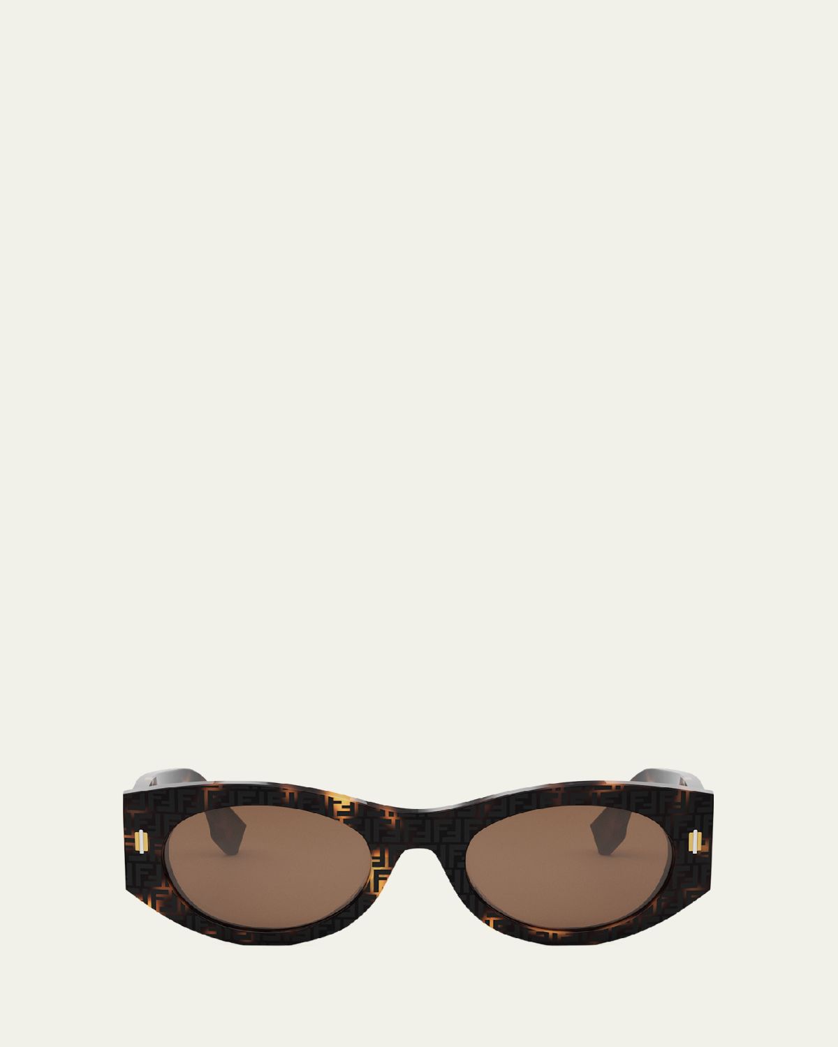 Fendi Roma Oval Acetate Sunglasses