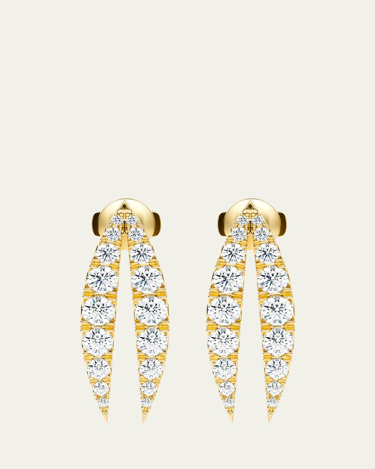 KAMAL Lotus Diamond Drop Earrings | Thumbnail 3 KAMAL Lotus Diamond Drop Earrings | Thumbnail 3