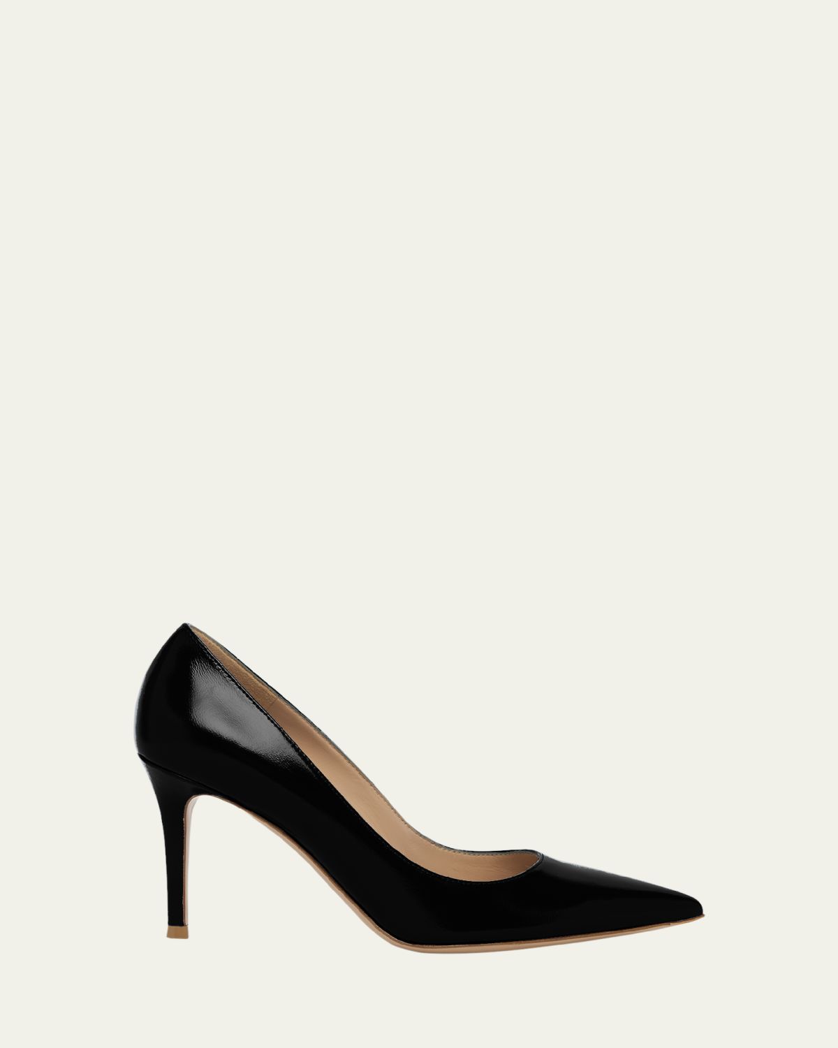 Gianvito Rossi Nuit Leather Stiletto Pumps