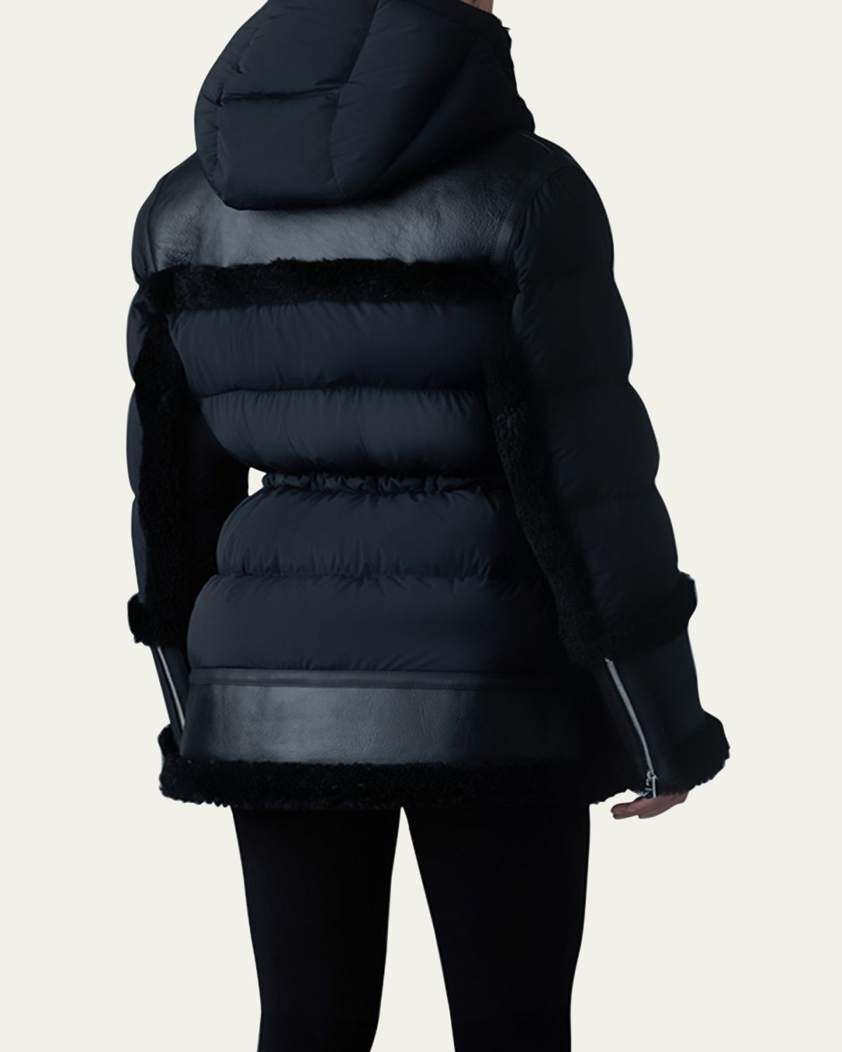Mackage Lilibeth Mixed-Media Down Parka with Shearling and Leather | Thumbnail 3 Mackage Lilibeth Mixed-Media Down Parka with Shearling and Leather | Thumbnail 3