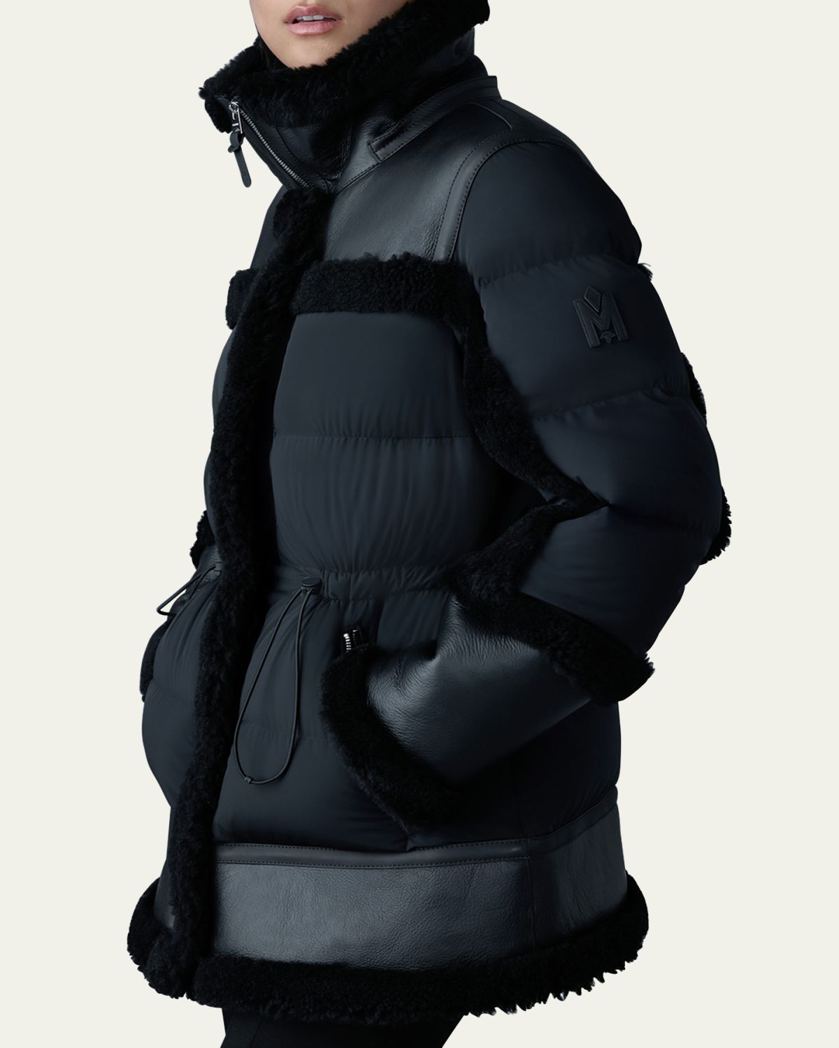 Mackage Lilibeth Mixed-Media Down Parka with Shearling and Leather | Thumbnail 5 Mackage Lilibeth Mixed-Media Down Parka with Shearling and Leather | Thumbnail 5