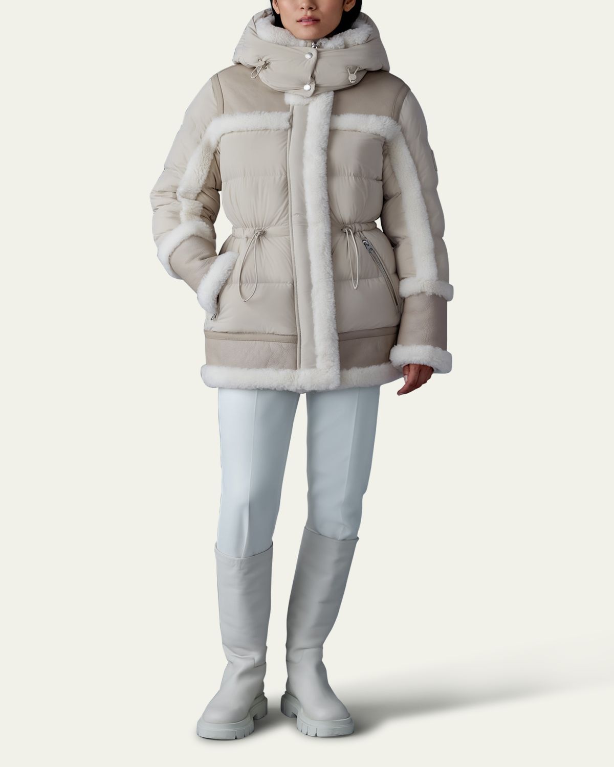 Mackage Lilibeth Mixed-Media Down Parka with Shearling and Leather | Thumbnail 6 Mackage Lilibeth Mixed-Media Down Parka with Shearling and Leather | Thumbnail 6