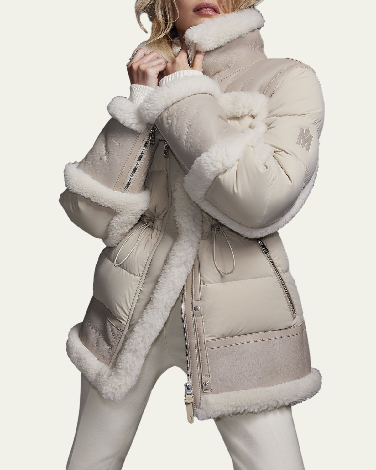 Mackage Lilibeth Mixed-Media Down Parka with Shearling and Leather | Thumbnail 9 Mackage Lilibeth Mixed-Media Down Parka with Shearling and Leather | Thumbnail 9