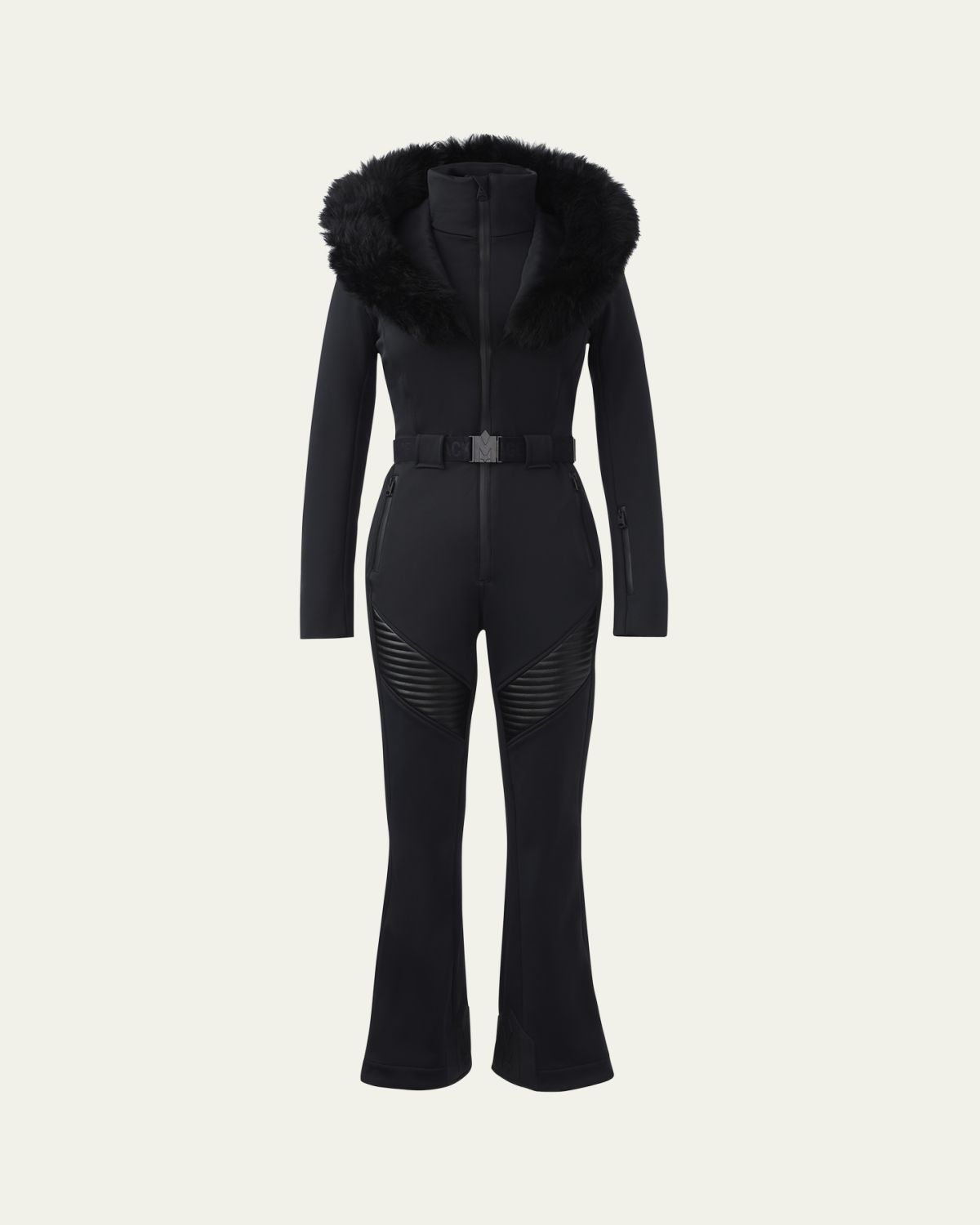 Mackage Elle Agile-360 Ski Suit with Removable Hood and Shearling Trim