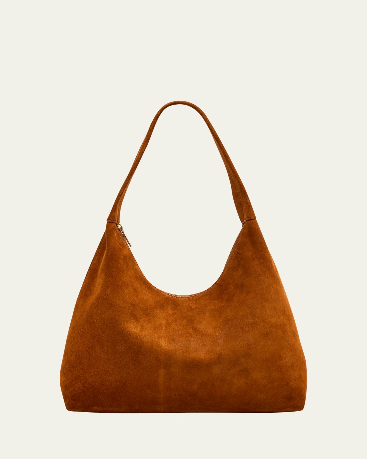 Mansur Gavriel Candy Zip Suede Shoulder Bag