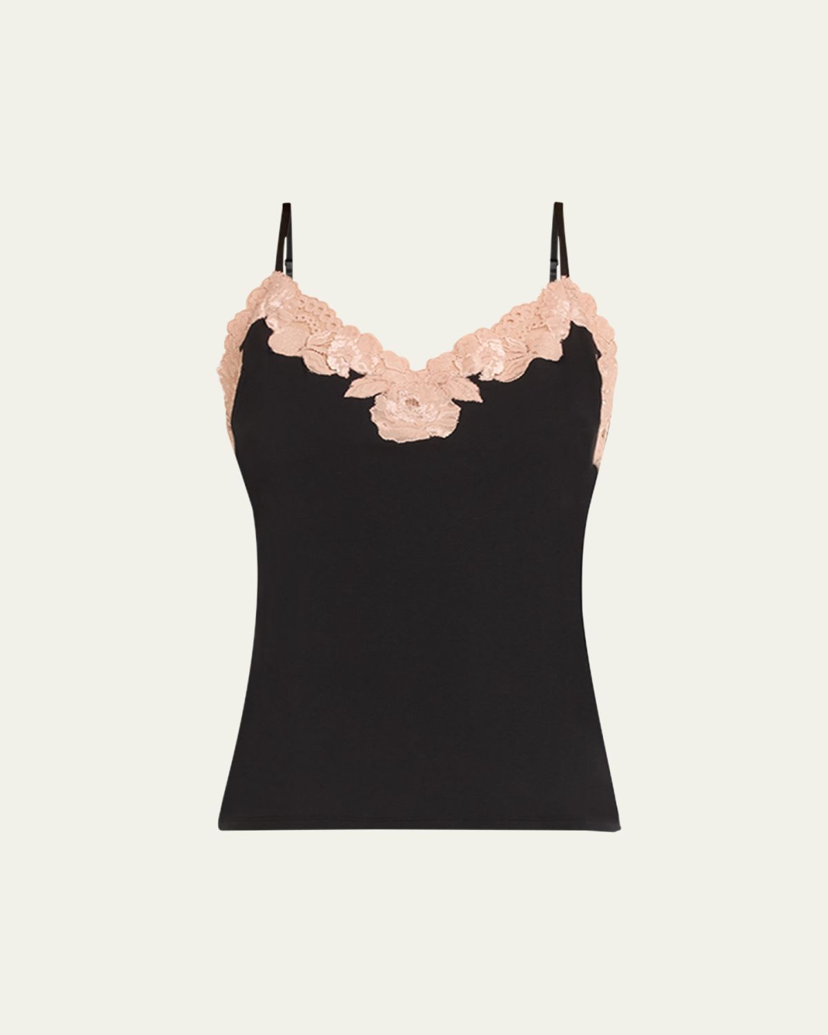 Josie Natori Imagine Lace-Trim Jersey Cami