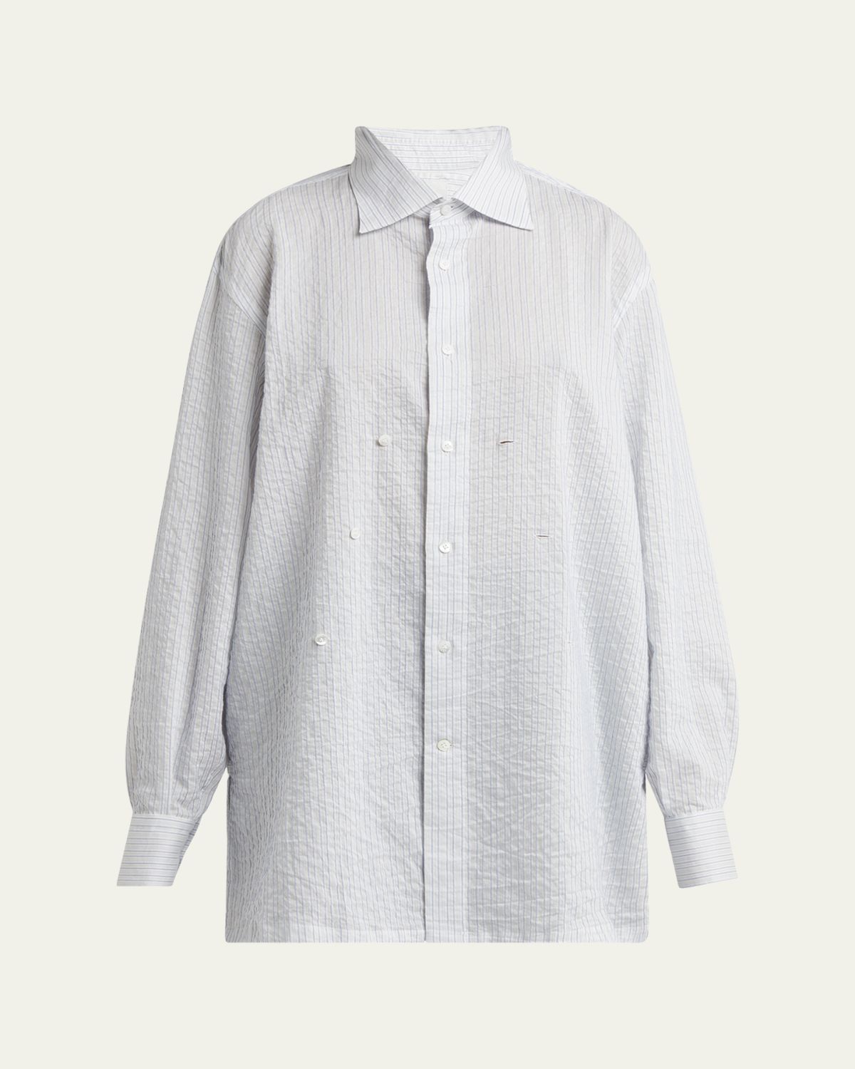 SETCHU Stripe Button Down Blouse