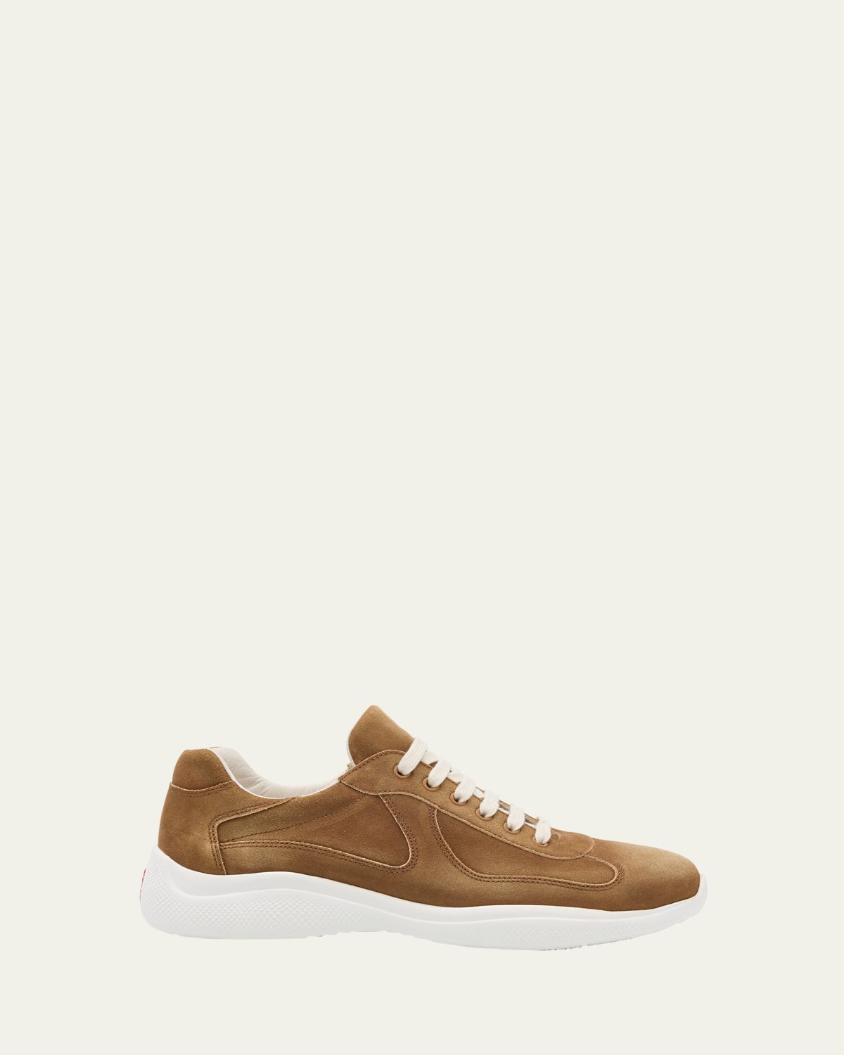 Prada Men's Americas Cup Suede Low-Top Sneakers
