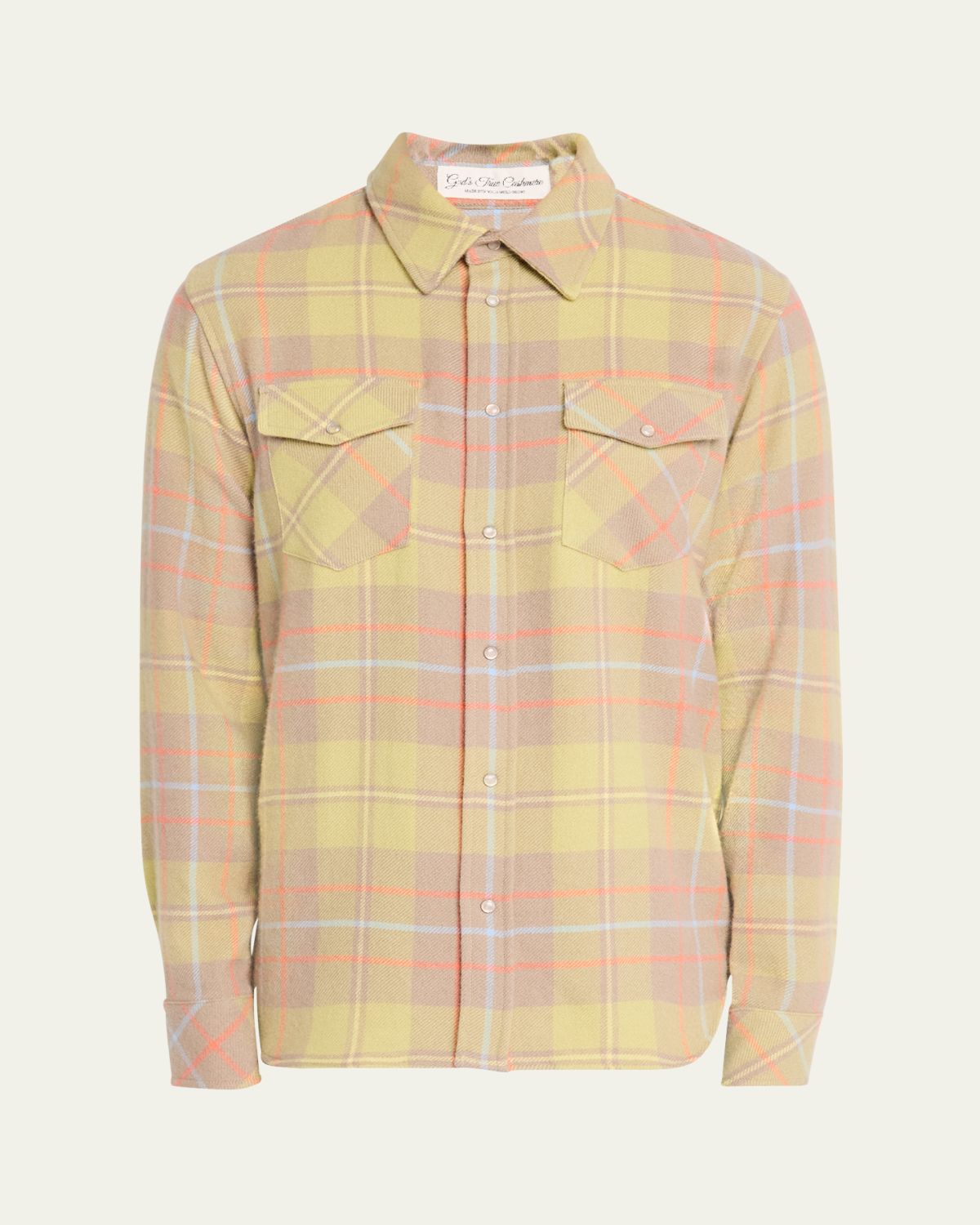 God's True Cashmere Men's Rose Quartz Sport Shirt