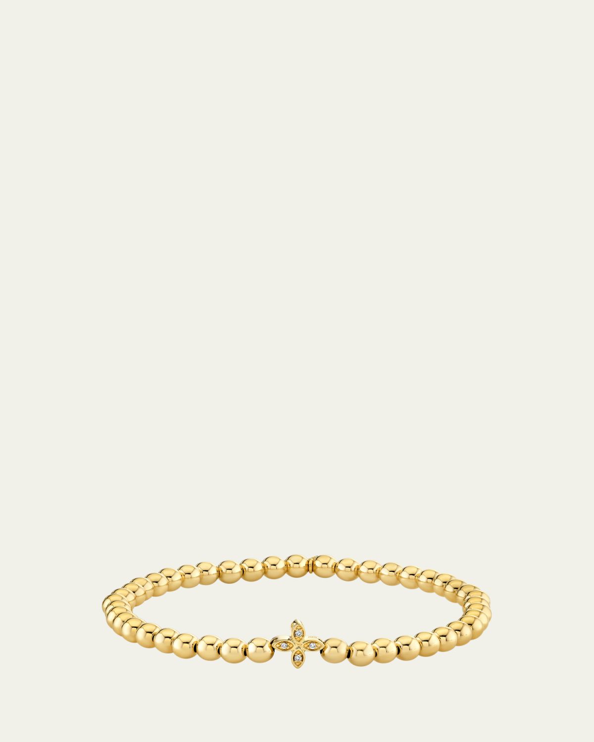 Sydney Evan 14K Yellow Gold Small Marquis Eye Bead Bracelet