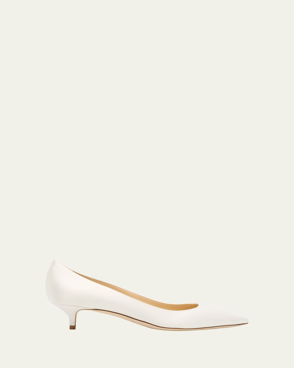 Jimmy Choo Amelia Satin Kitten-Heel Pumps