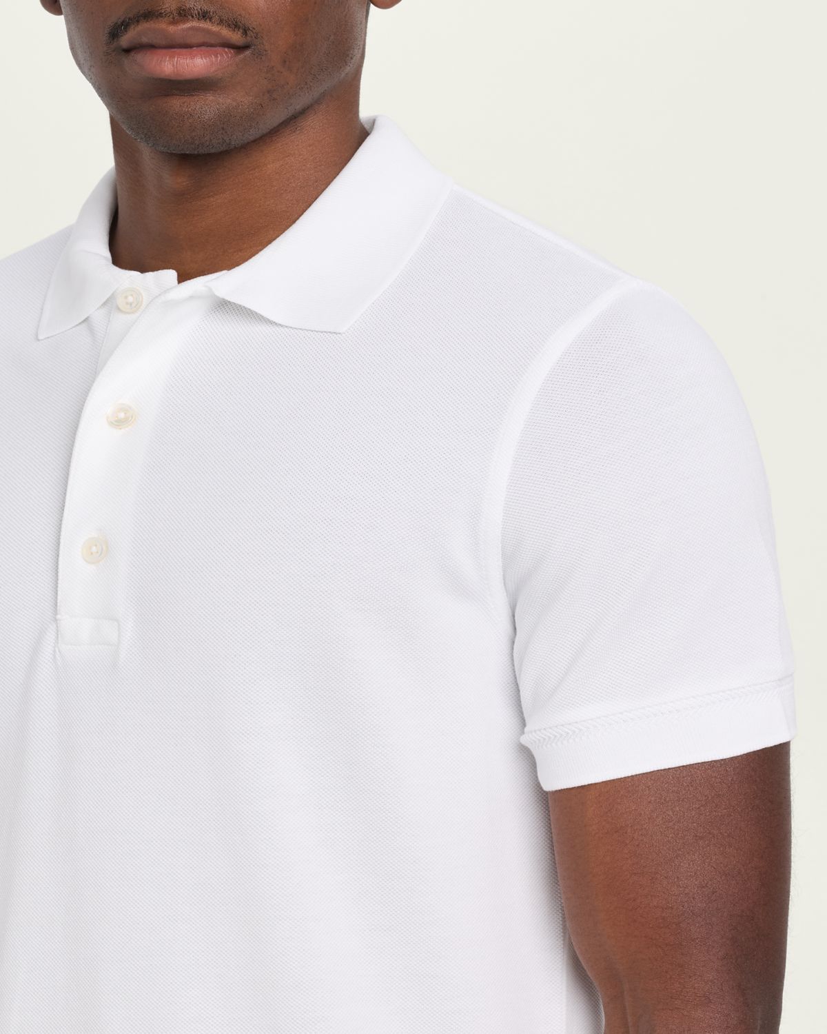 TOM FORD Men's Lyocell Pique Polo Shirt | Thumbnail 5 TOM FORD Men's Lyocell Pique Polo Shirt | Thumbnail 5
