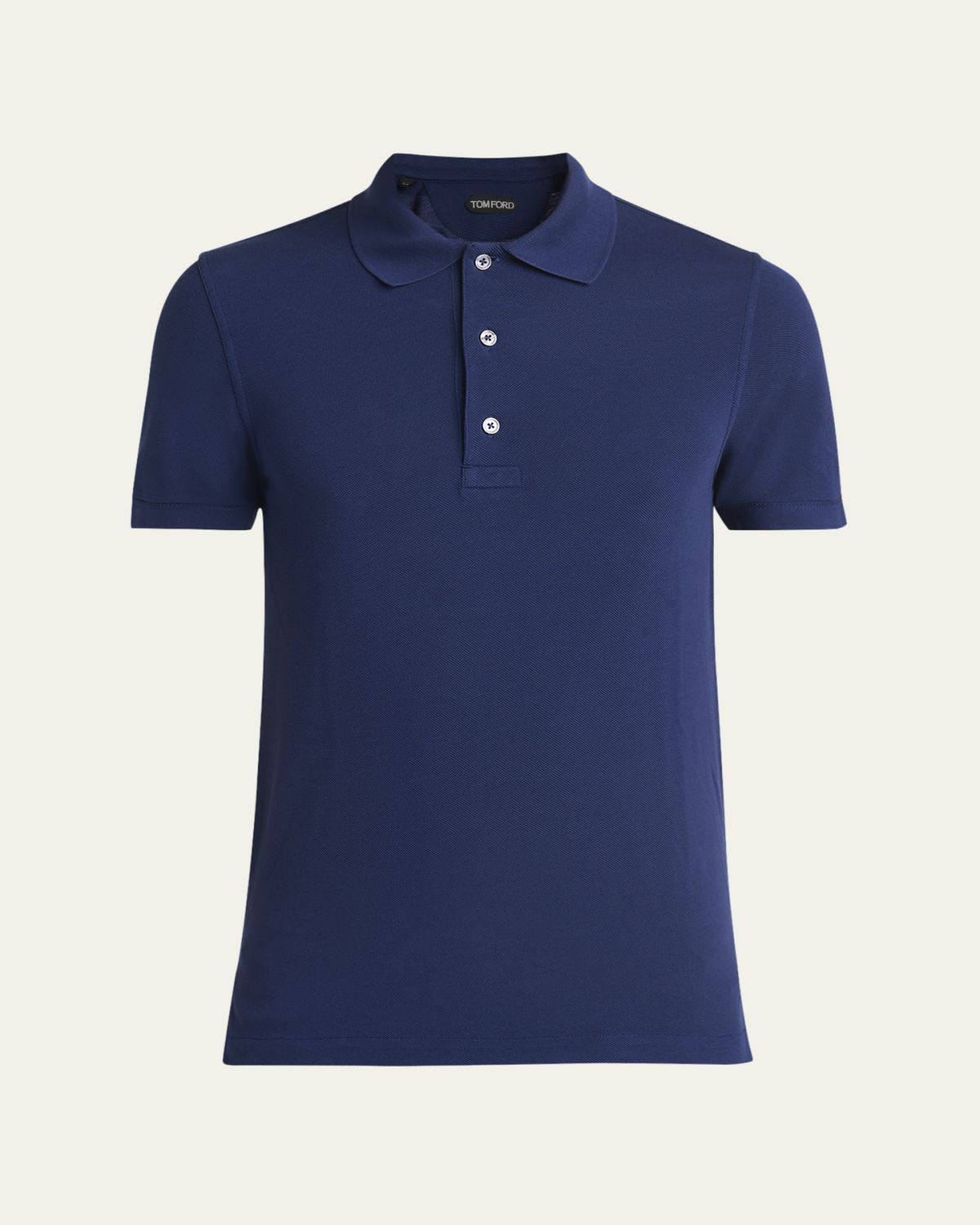 TOM FORD Men's Lyocell Pique Polo Shirt | Thumbnail 10 TOM FORD Men's Lyocell Pique Polo Shirt | Thumbnail 10